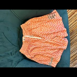 Inaka power mesh zebra stripe shorts